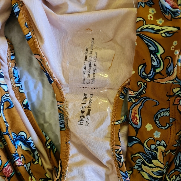 New Summer Garnet Hill Signature Swim Skirt in Brown Paisley Print Sz 10 - Picture 9 of 12